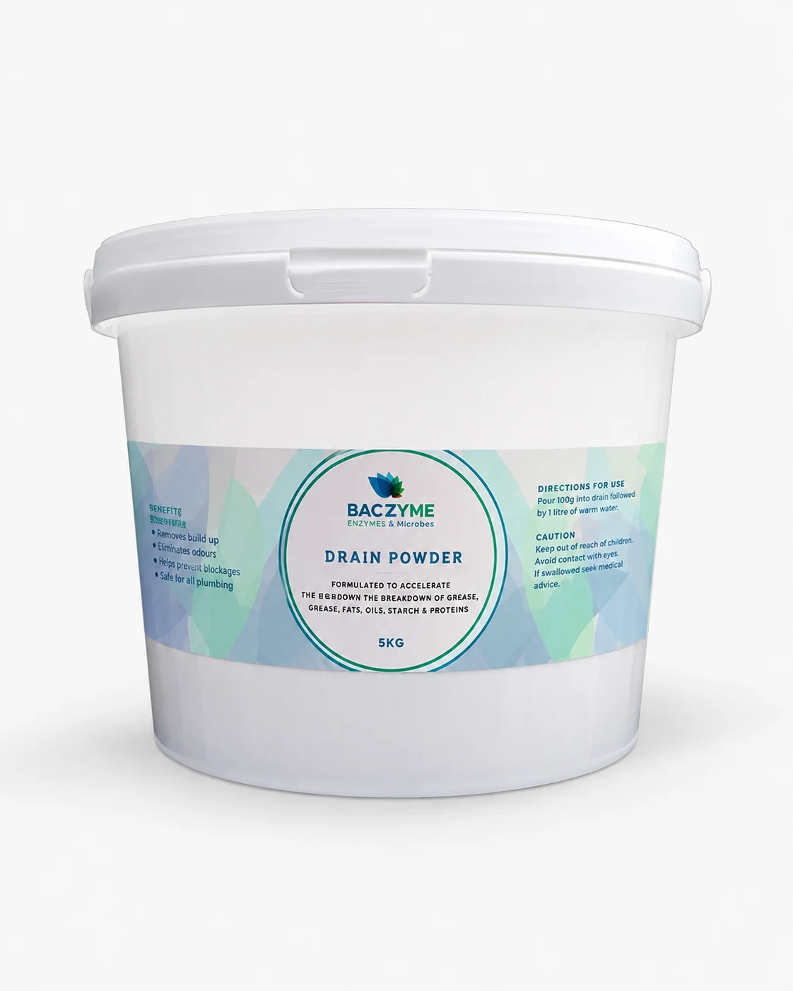 Baczyme Drain Powder packaging