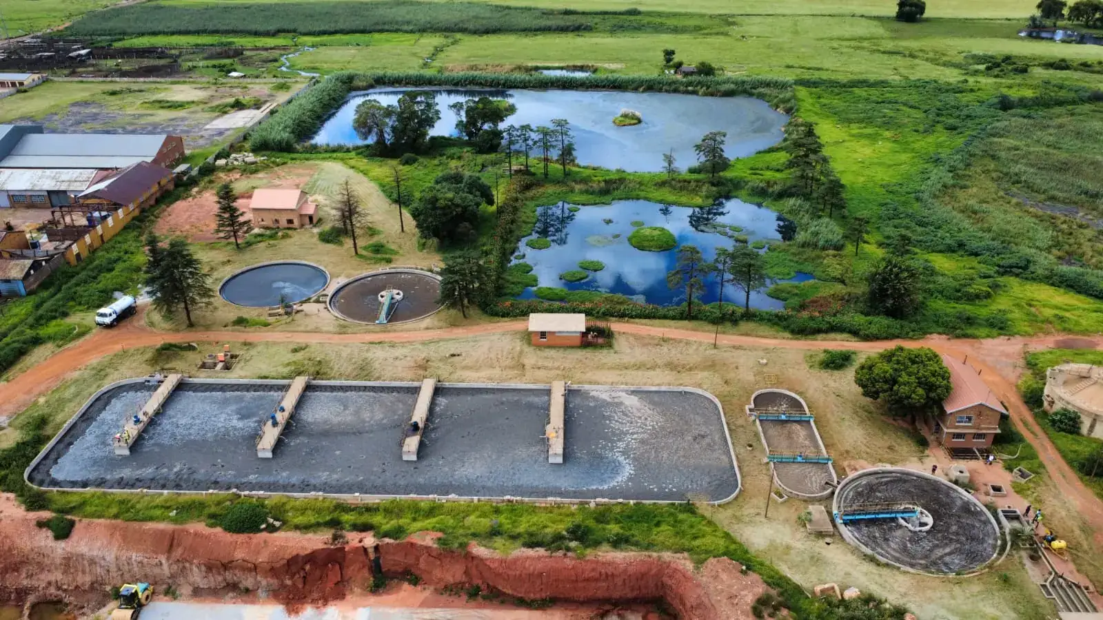 Baczyme wastewater treatment project site